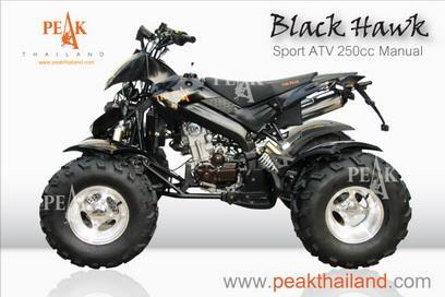 BlackHawk 250cc  Sport ATV รุ่น Blackhawk ขนาด 250 cc เกียร์ manual 5 speed